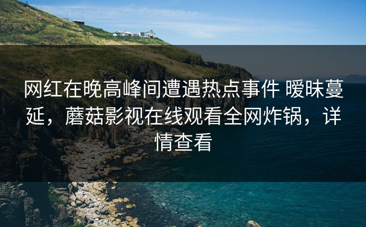 网红在晚高峰间遭遇热点事件 暧昧蔓延，蘑菇影视在线观看全网炸锅，详情查看